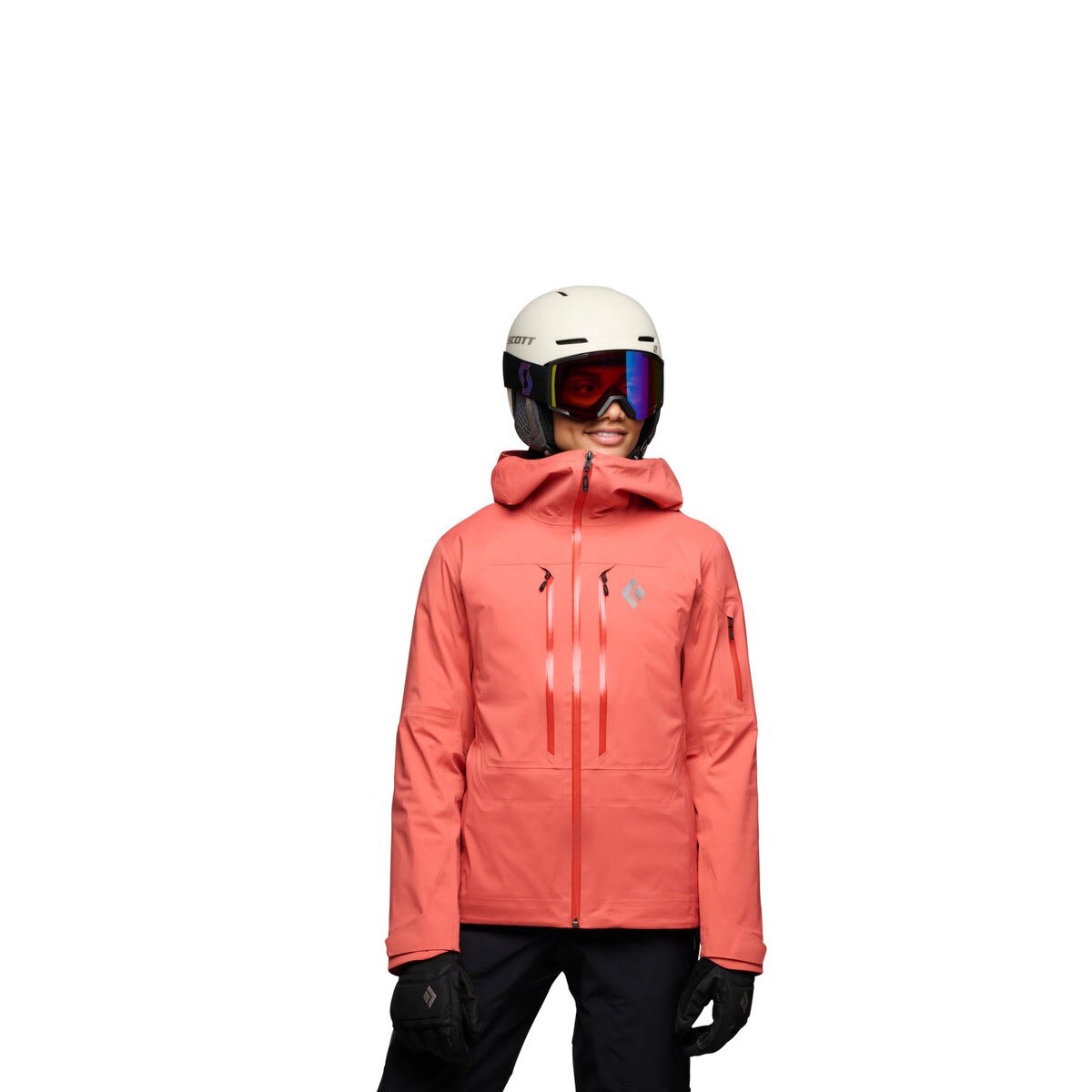 Black Diamond Recon LT Stretch Shell Women's in Baja Sunrise